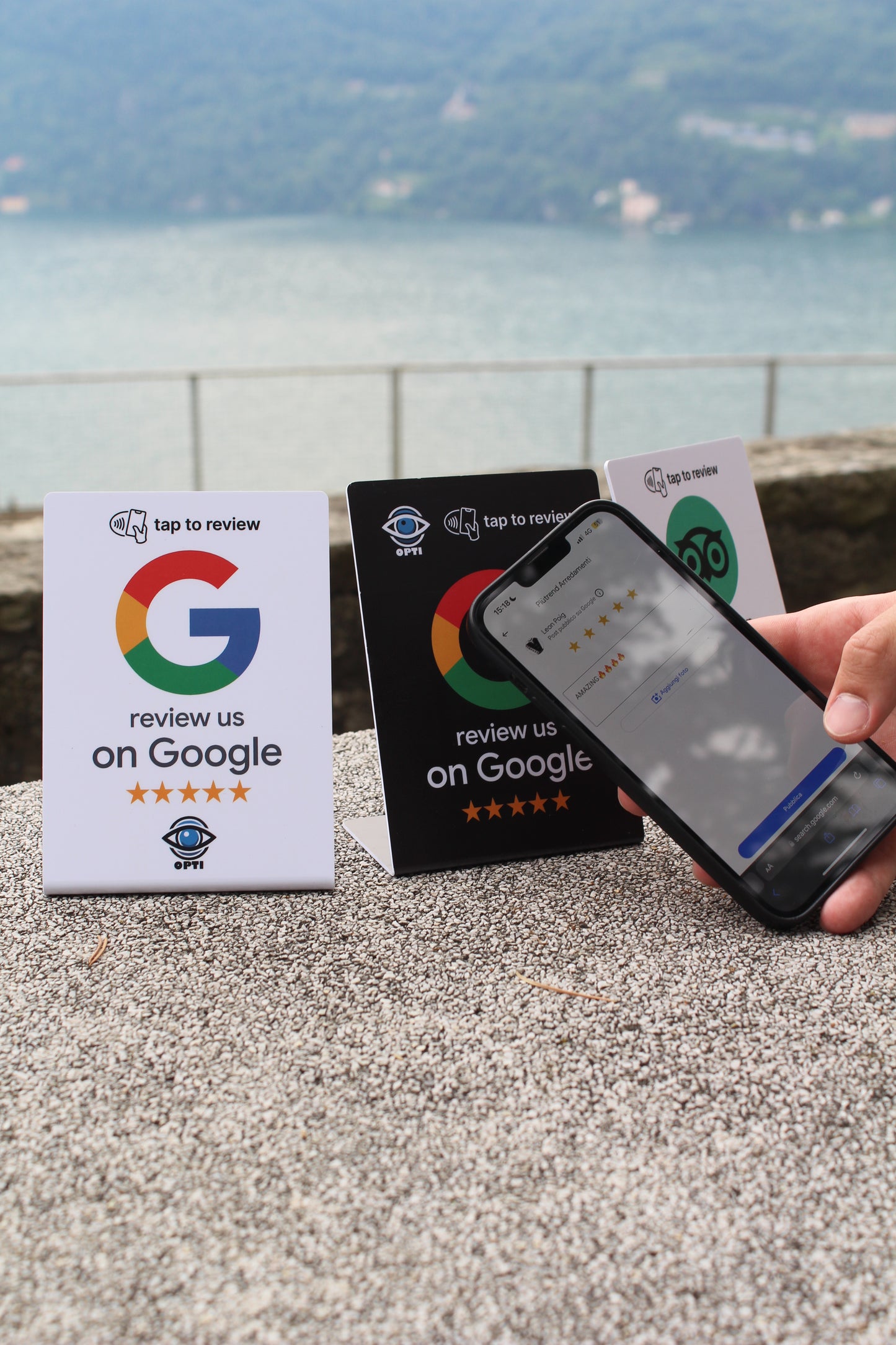 Stand NFC Google Bianco +CONSEGNA GRATUITA