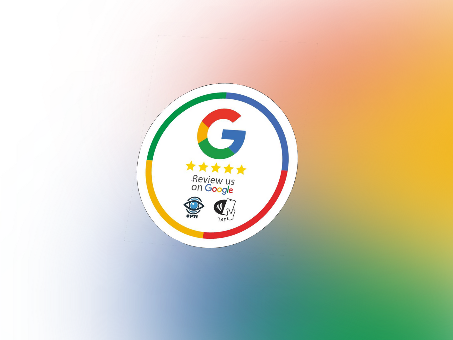 Sticker 7,5 cm Diametro Google Review +CONSEGNA GRATUITA