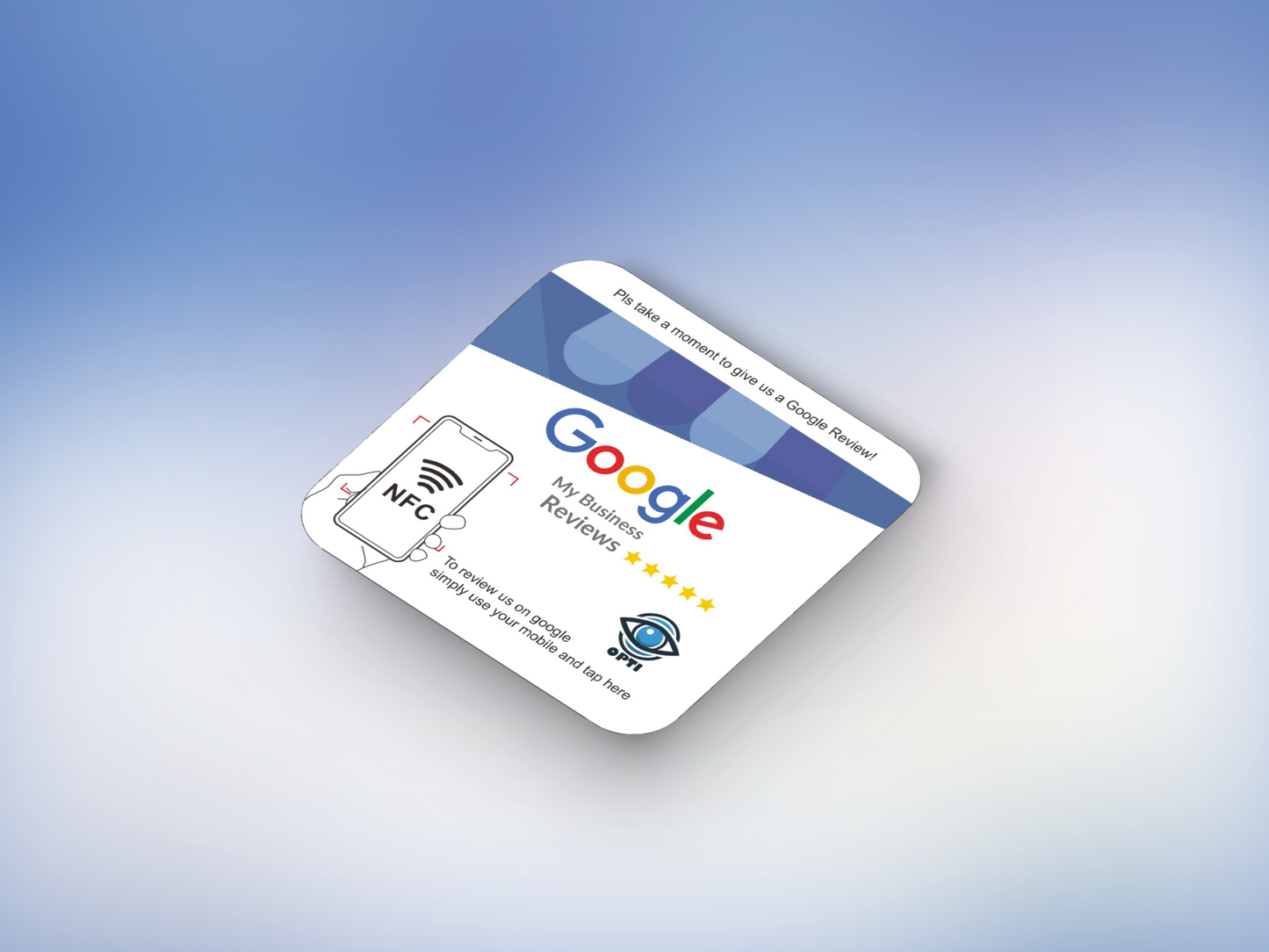 Sticker 100mm x 100mm Google Review +CONSEGNA GRATUITA