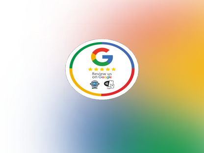 Sticker 7,5 cm Diametro Google Review +CONSEGNA GRATUITA