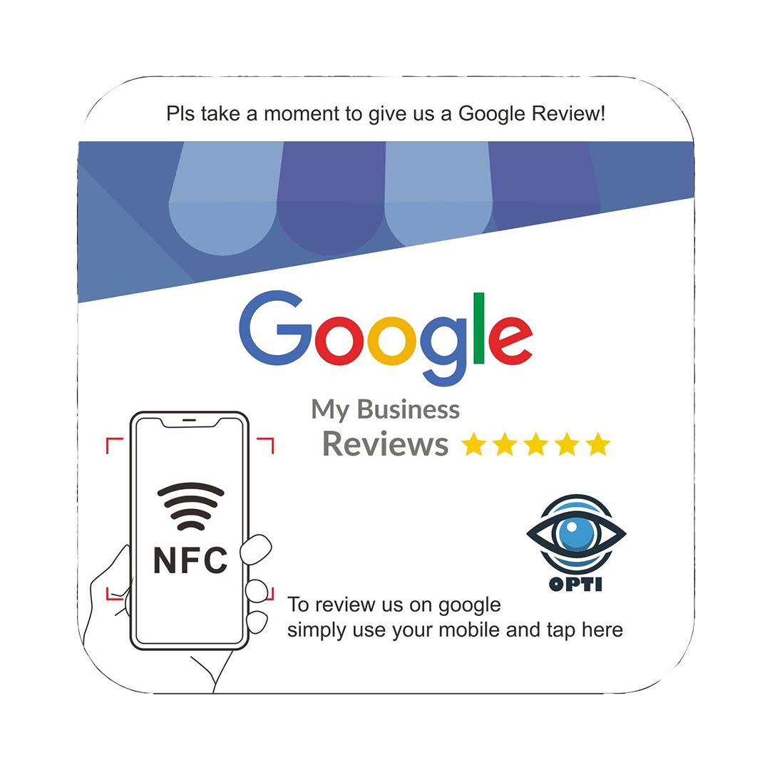 Sticker 100mm x 100mm Google Review +CONSEGNA GRATUITA