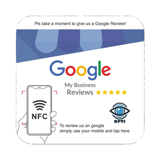 Sticker 100mm x 100mm Google Review +CONSEGNA GRATUITA